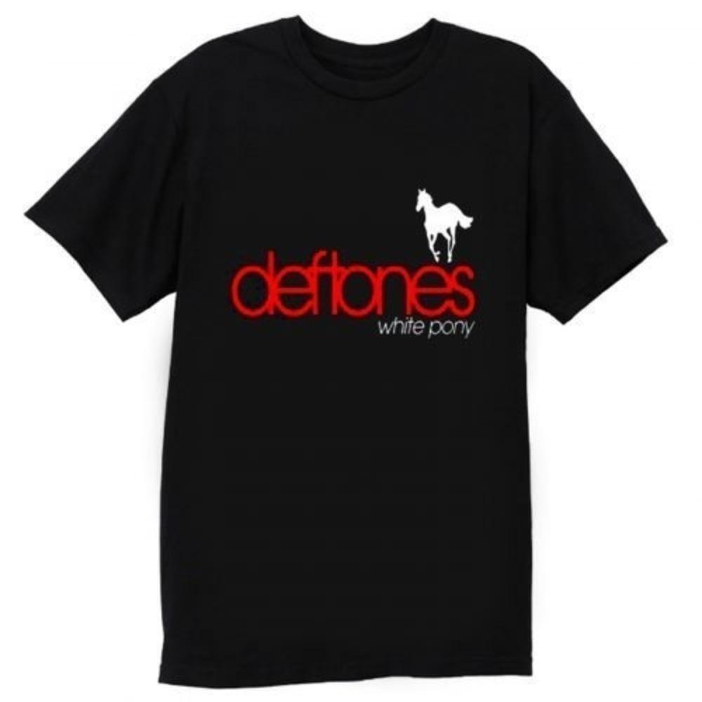 Deftones White Pony Metal Band Legend Logo Black Retro Music T Shirt